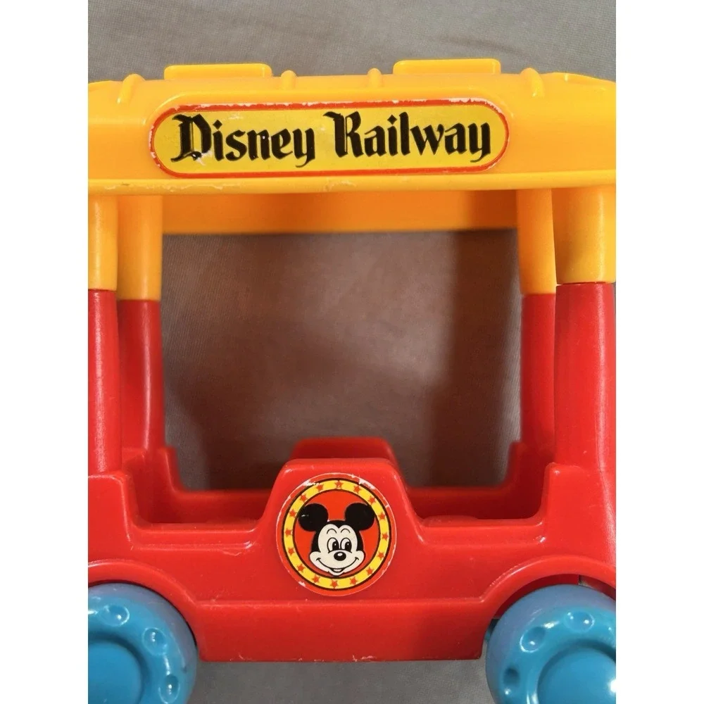 Vintage Plastic Disney Railway Toy Car Mickey Mouse‎ 4.65
